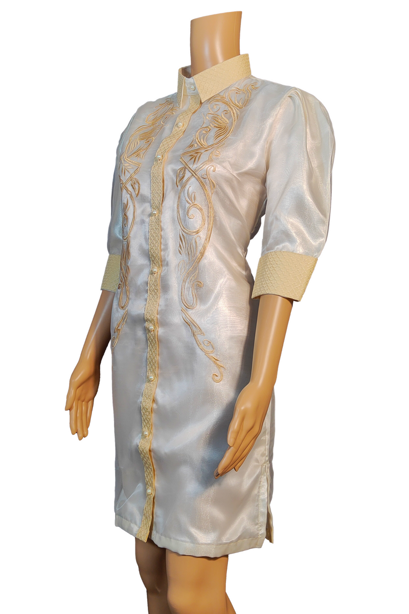 Organza Premium Barong Dress Corazon JV42 Medium PH210