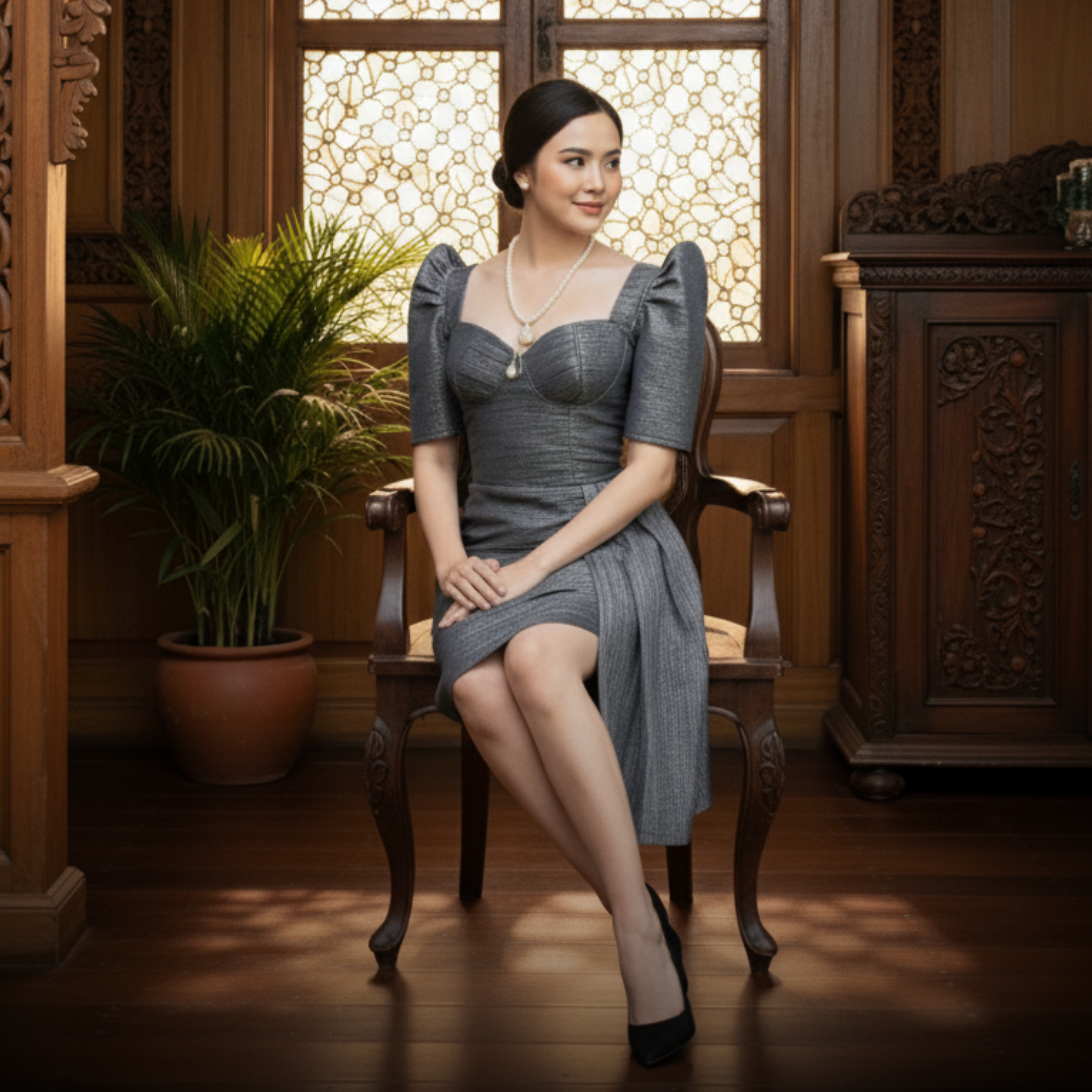 Modern Filipiniana Dress