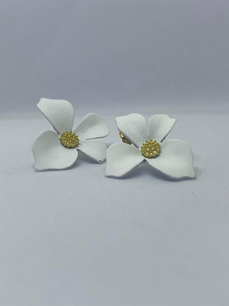 Philippines National Flower Sampaguita Earrings - AC010