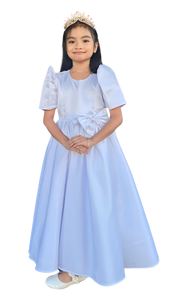 Premium Filipiniana Flower Girl Duchess Satin Dress - Janeth - JB322