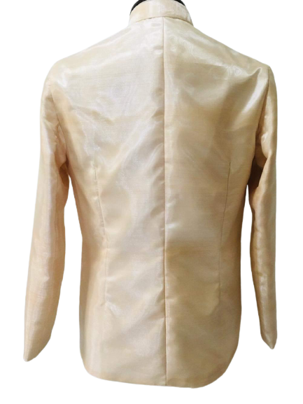 Barong Coat Beige Golden Back