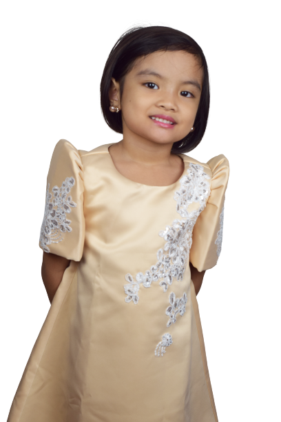 Girls Filipiniana Duchess Satin For Sale