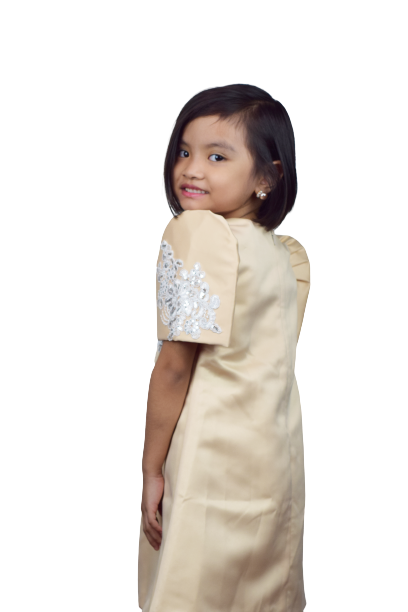 Girls Filipiniana Duchess Satin For Sale