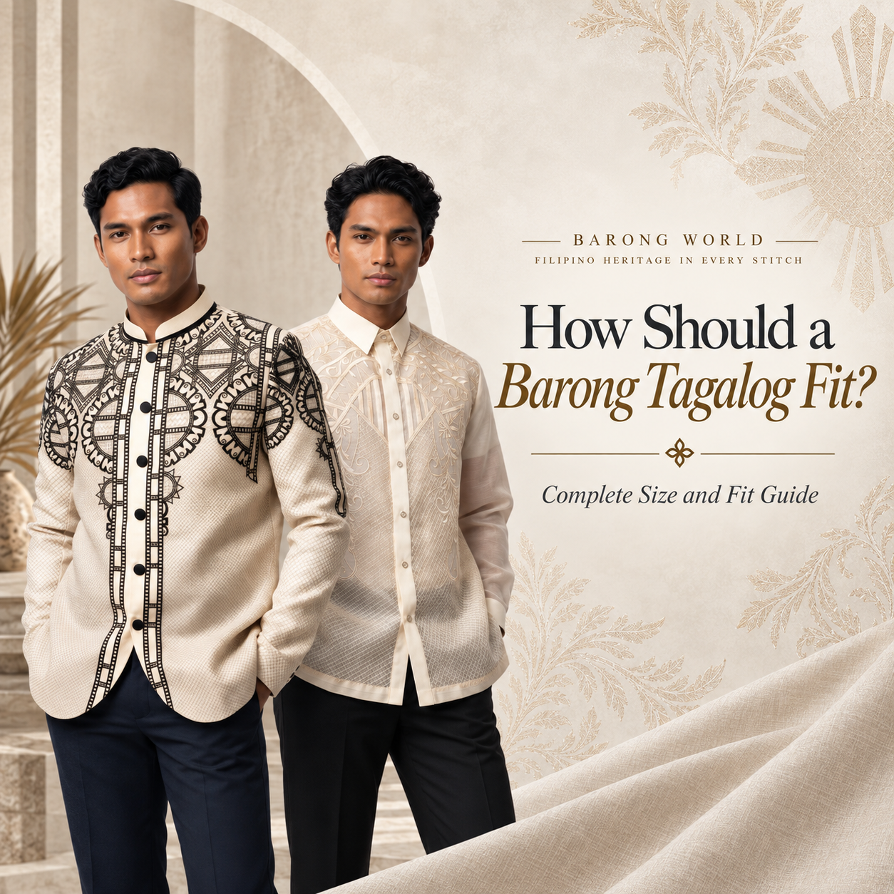 How Should a Barong Tagalog Fit? Complete Size and Fit Guide