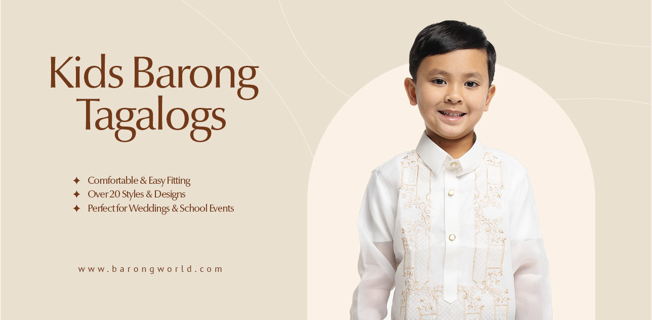 Barong Tagalog for Boys