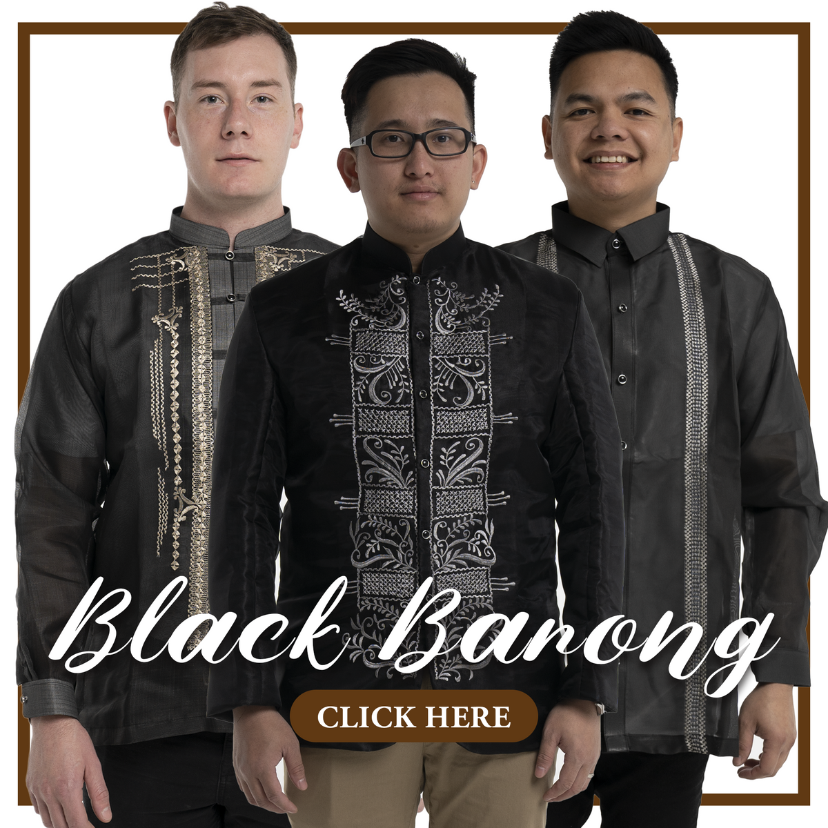Black Barong Tagalog | Order Online | BarongWorld® – Barong World