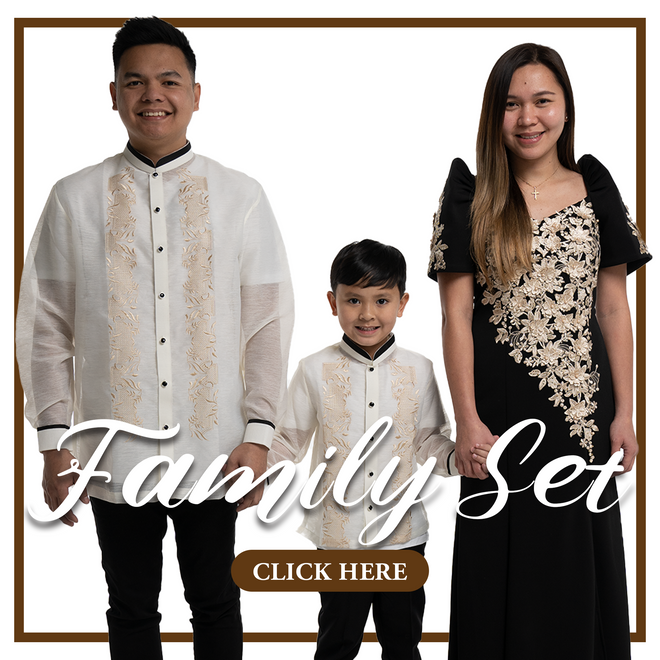 Barong Tagalog Couple &amp; Family Set