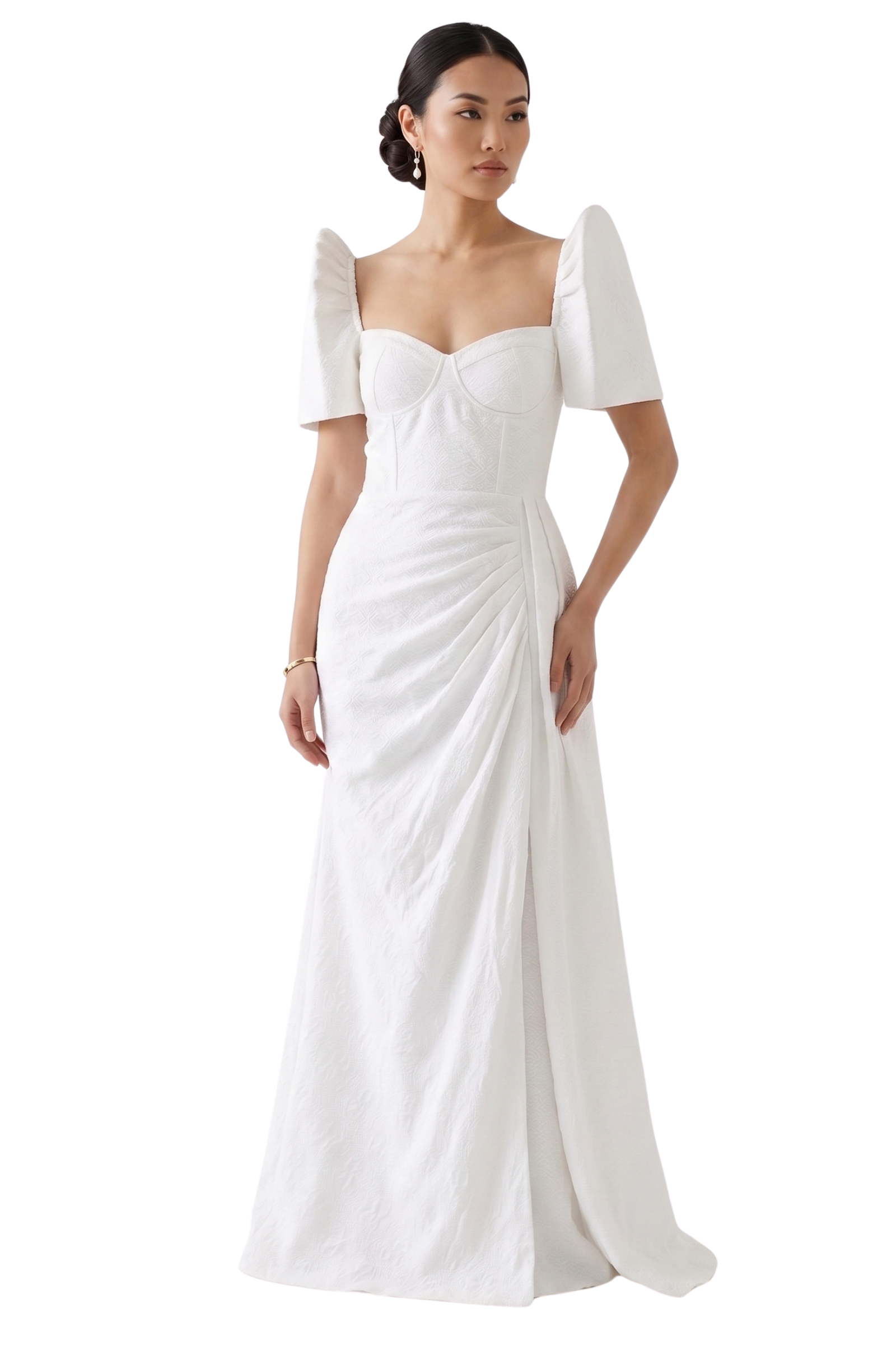 Handwoven Inabel Filipiniana Dress - Medium - US919