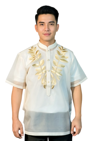 Short Sleeved Barong Tagalog