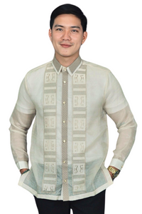 Premium Ivory Barong Tagalog with Fine Filipino Embroidery - Darryl - JN67