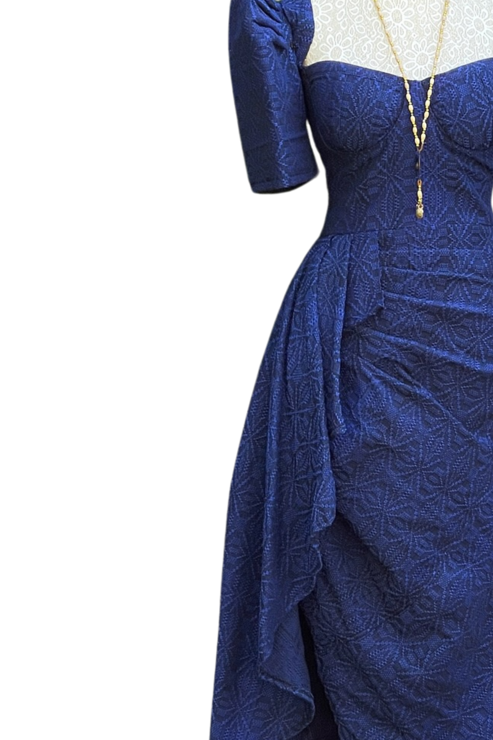 Premium Blue Pinilian Dress