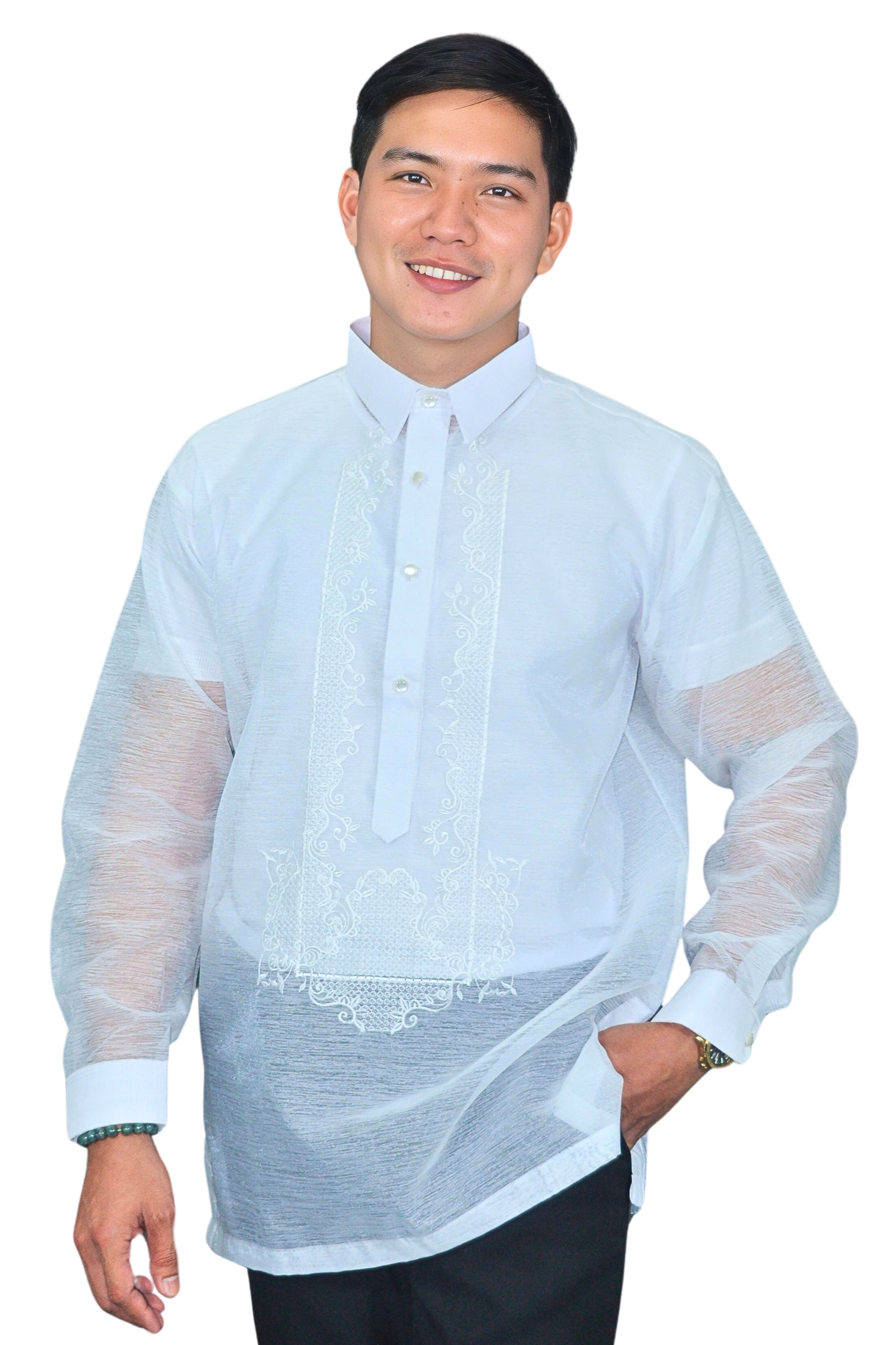 Premium Barong Tagalog in White
