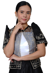 Black Filipiniana Bolero