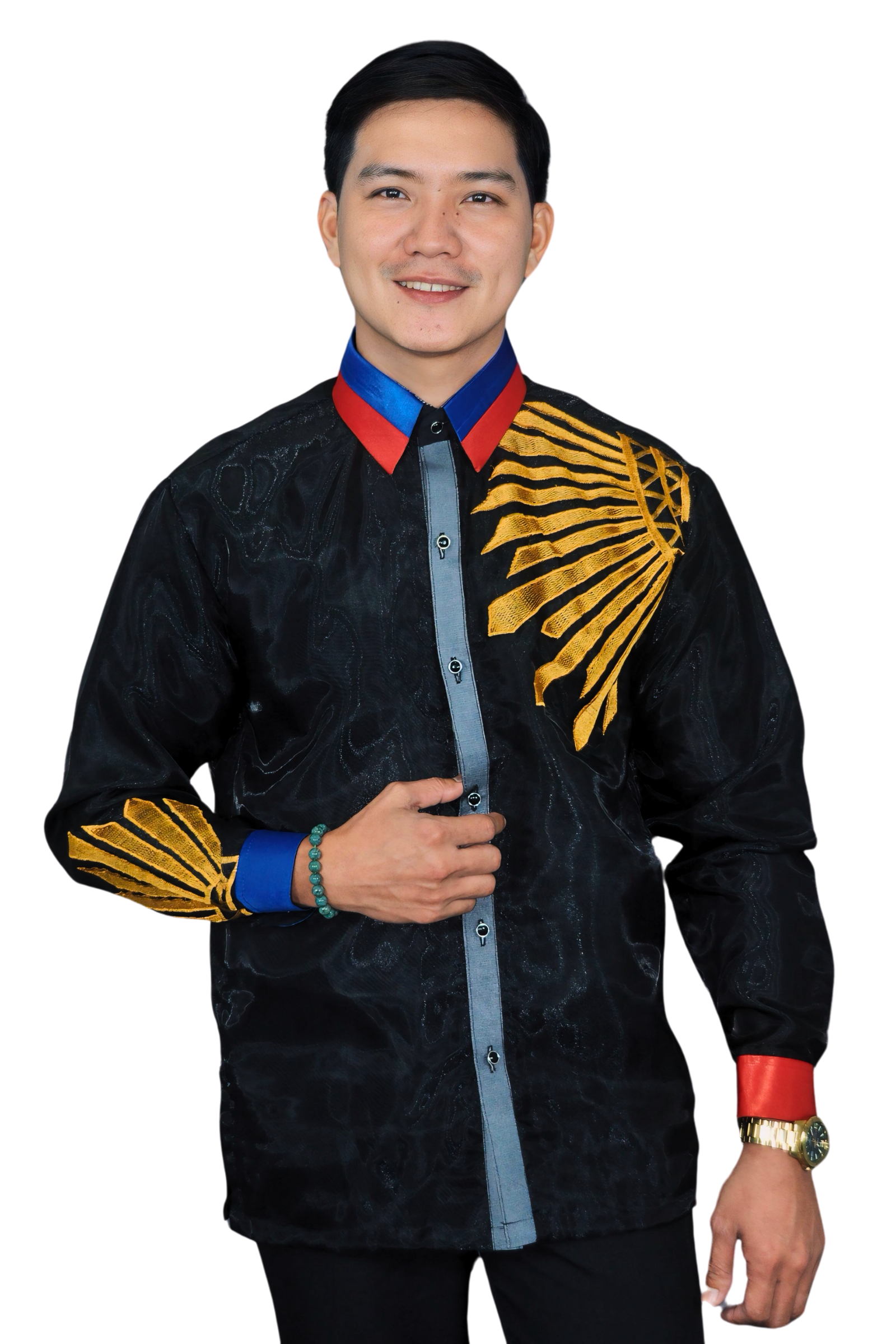 Patriotic Collar Embroidered