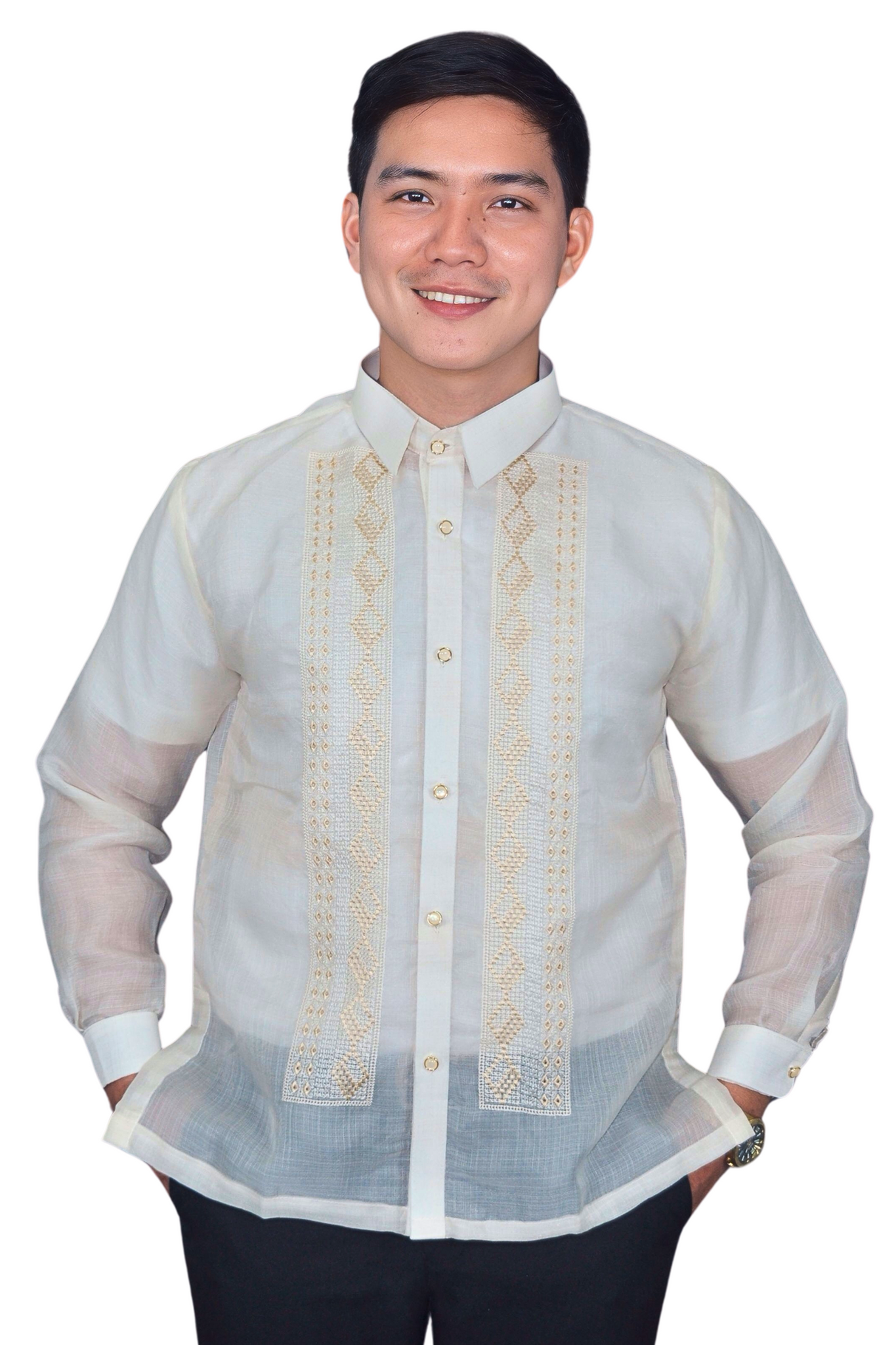 Premium & Elegant Barong Tagalog Piña Cocoon - Salvador  - JN76