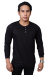 Black Camisa De Chino Long Sleeve