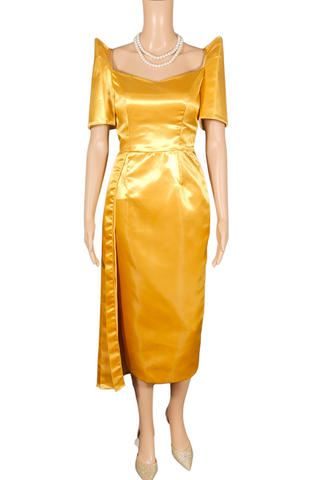 Golden Duchess Filipiniana Dress - Aleah - JB611