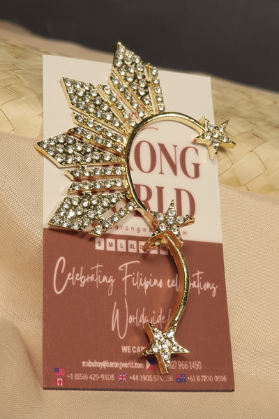 3-Star & Sun Inspired Ear Cuff Sun | Philippine Accessory