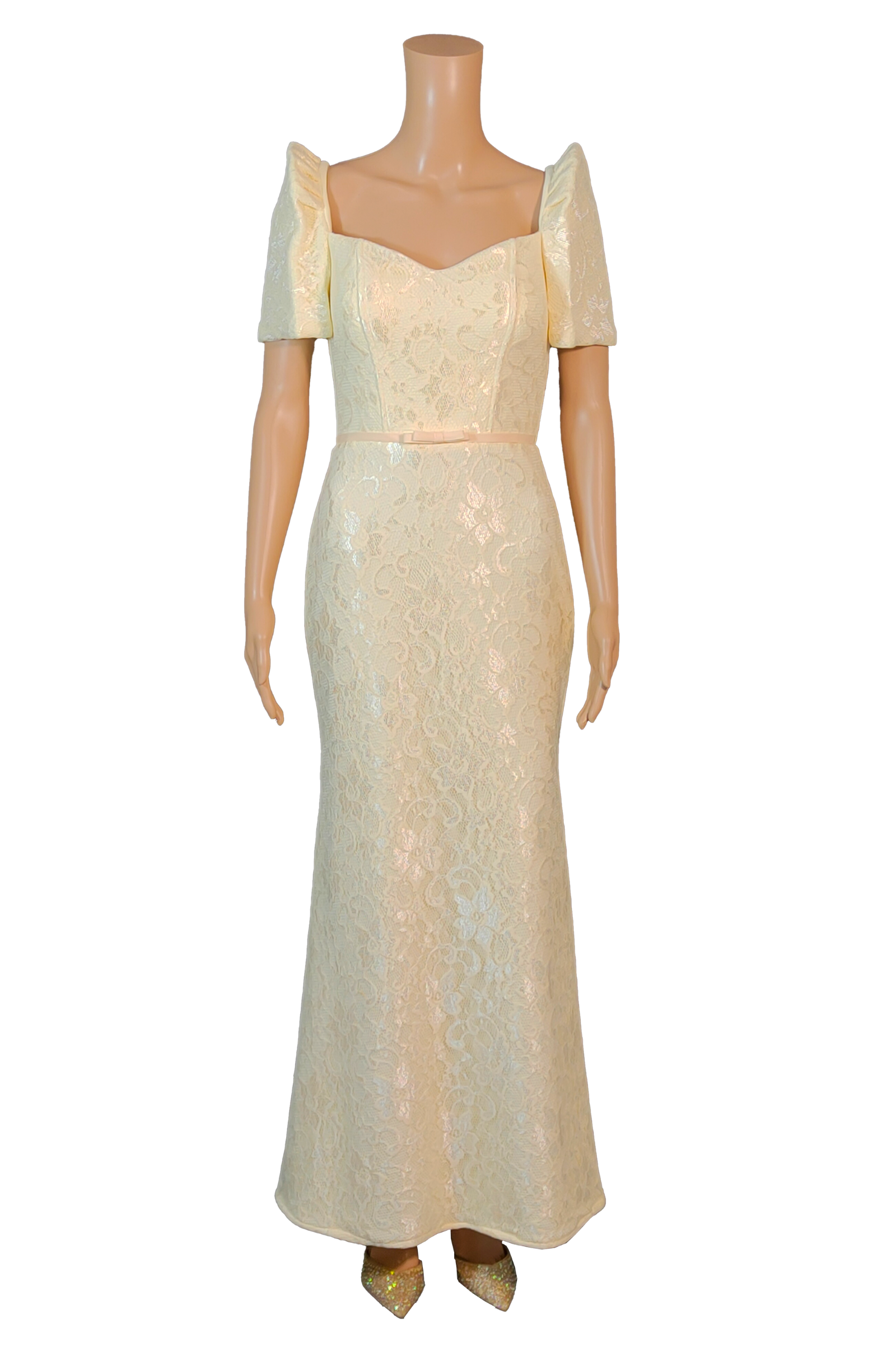 Elegant Ivory Filipiniana Gown Dress