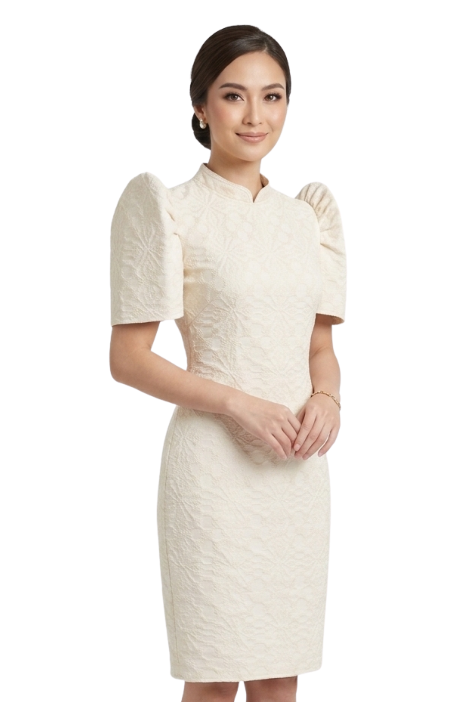 Handwoven Pinilian Ilocos Modern Filipiniana Dress - Small - US868