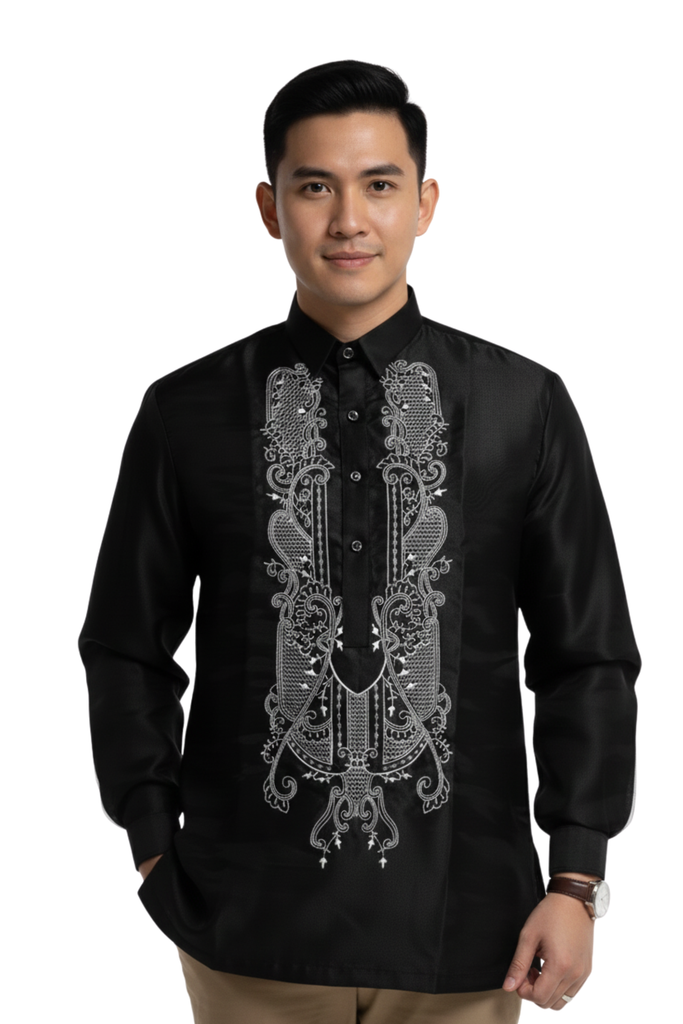 Black Cultural Barong Tagalog
