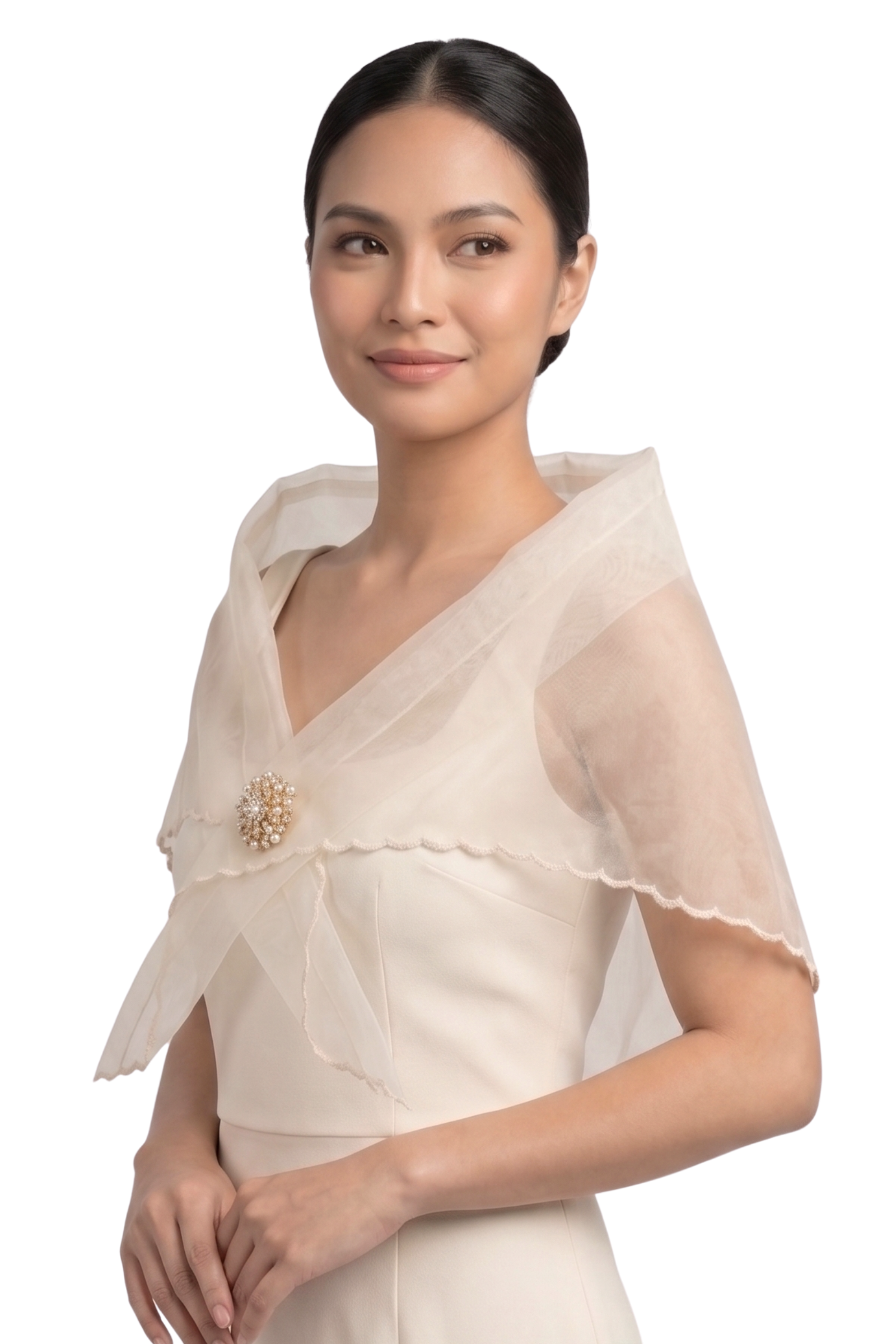 Organza Filipiniana Alampay  - Sadie - JB03