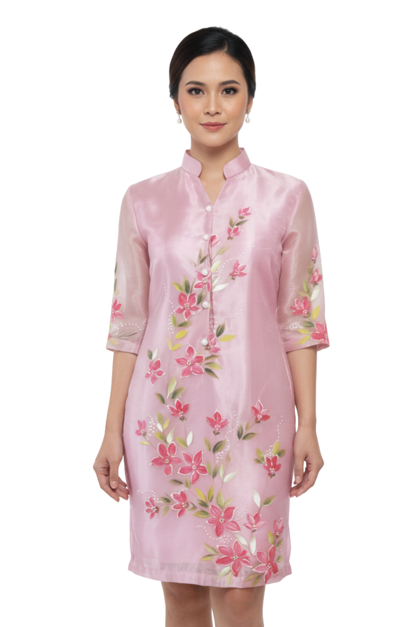 Hand Painted Organza Filipiniana Dress