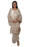 Filipiniana Laced Organza Alampay with Skirt Set