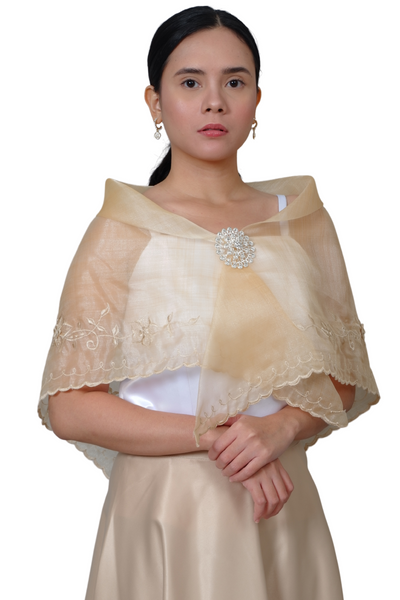 Filipiniana Alampay Beige