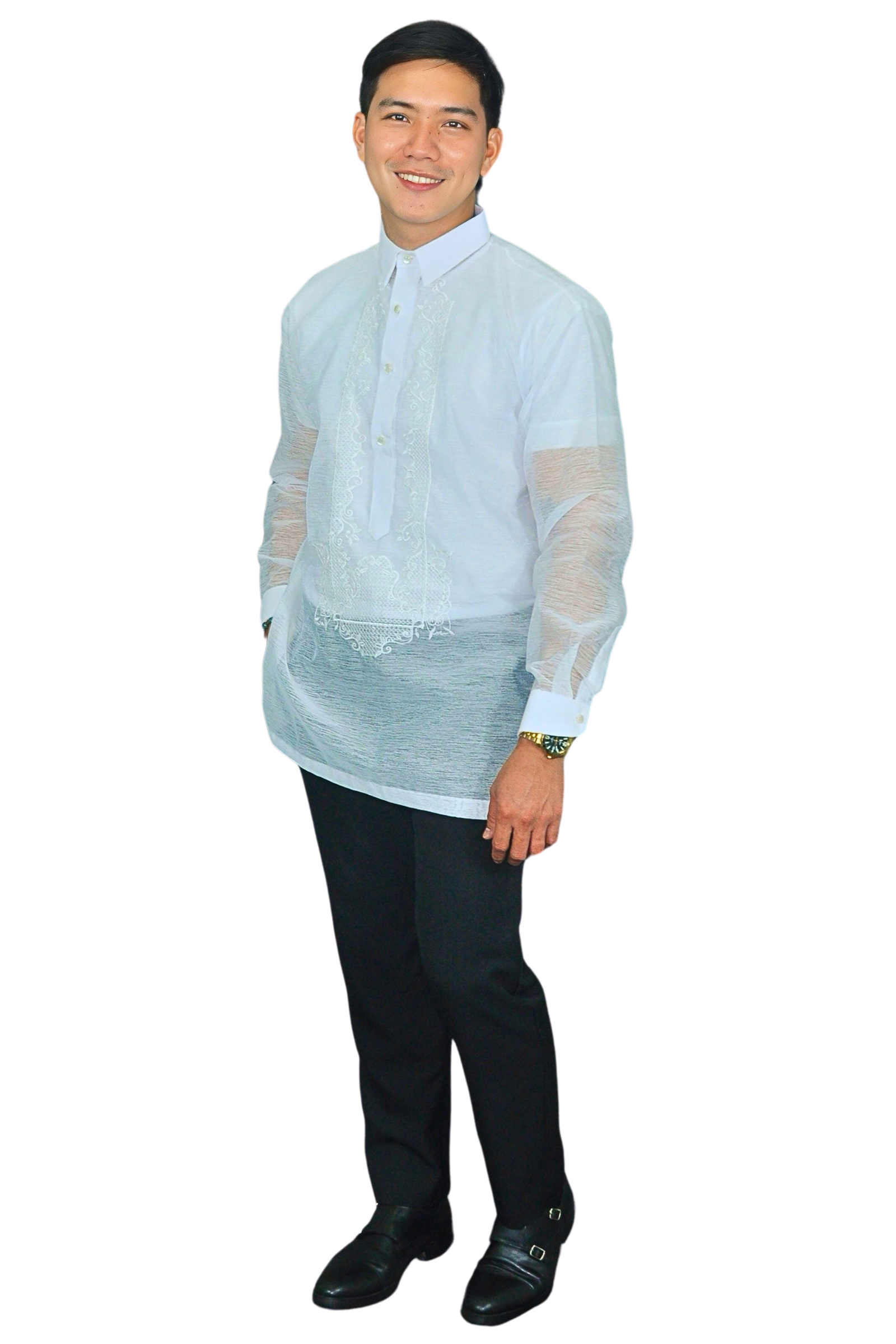 Barong Tagalog for Men Pure White