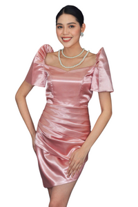 Elegant Pink Duchess Dress - Sera - JB608