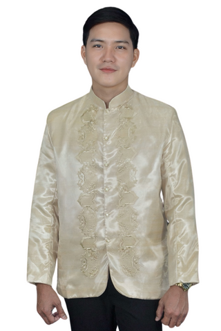 Golden Premium Barong Tagalog Coat - Piolo - JS7