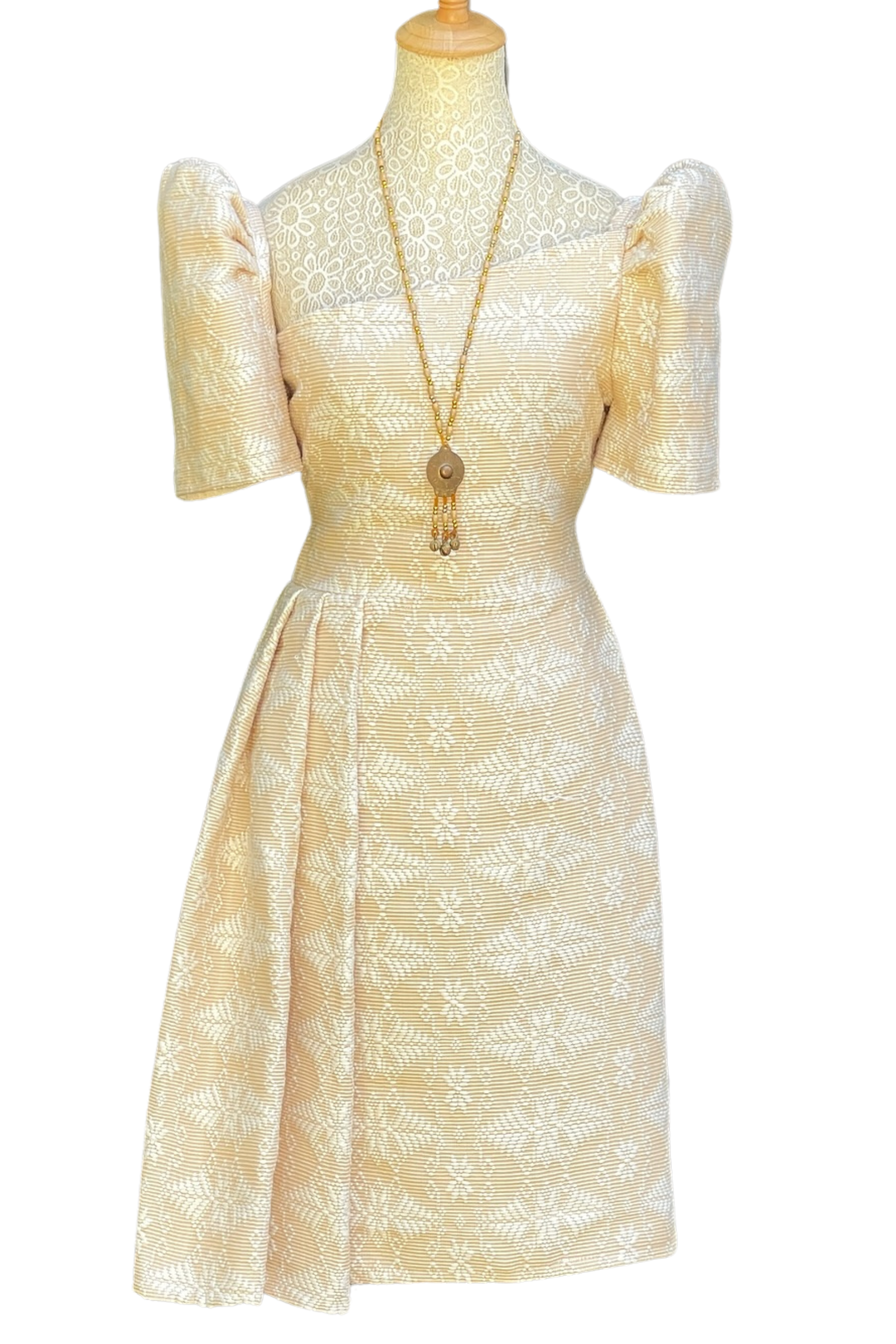 Timeless Cream Pinilian Dress