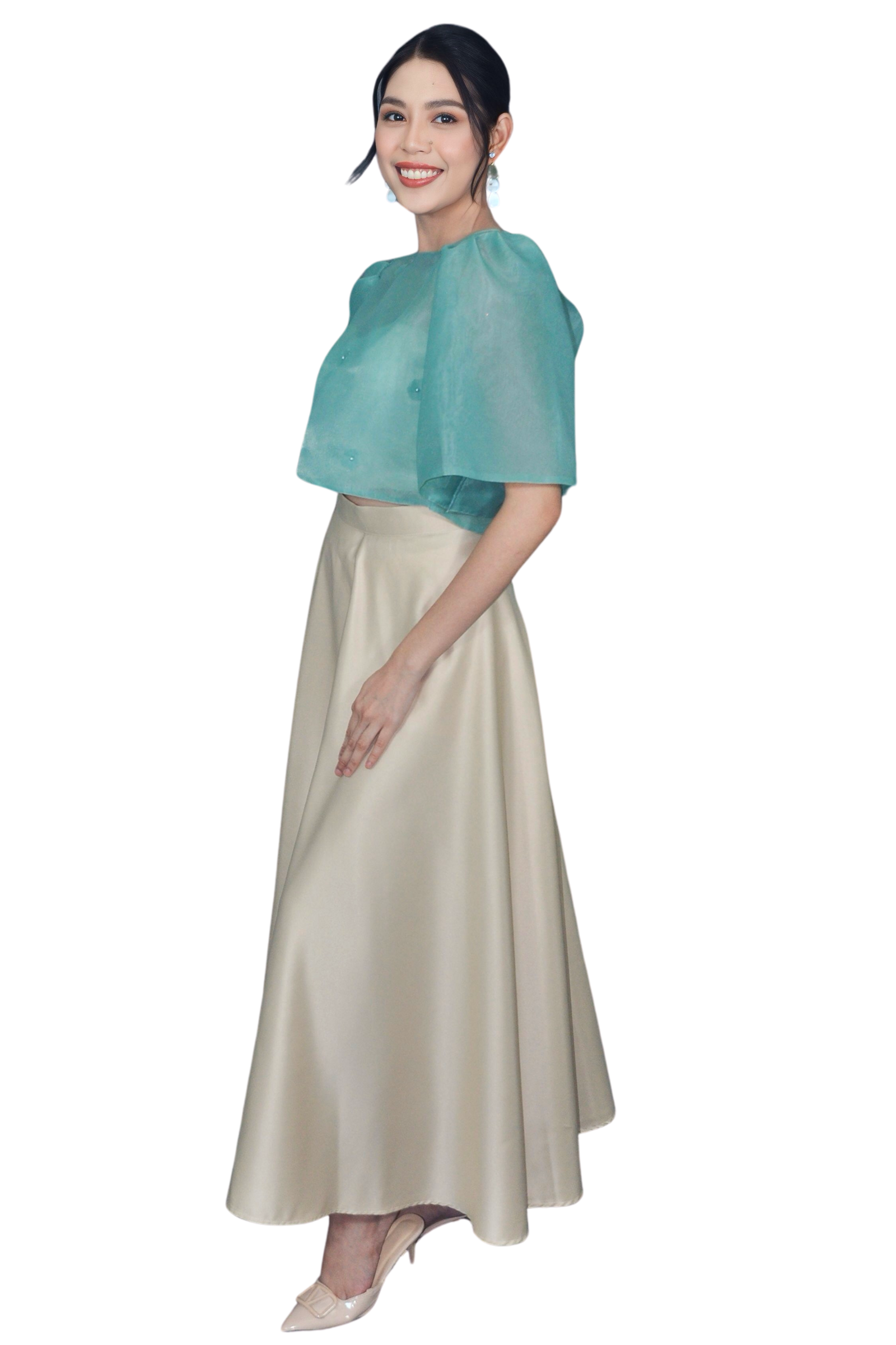 Filipiniana Mint Green Kimona