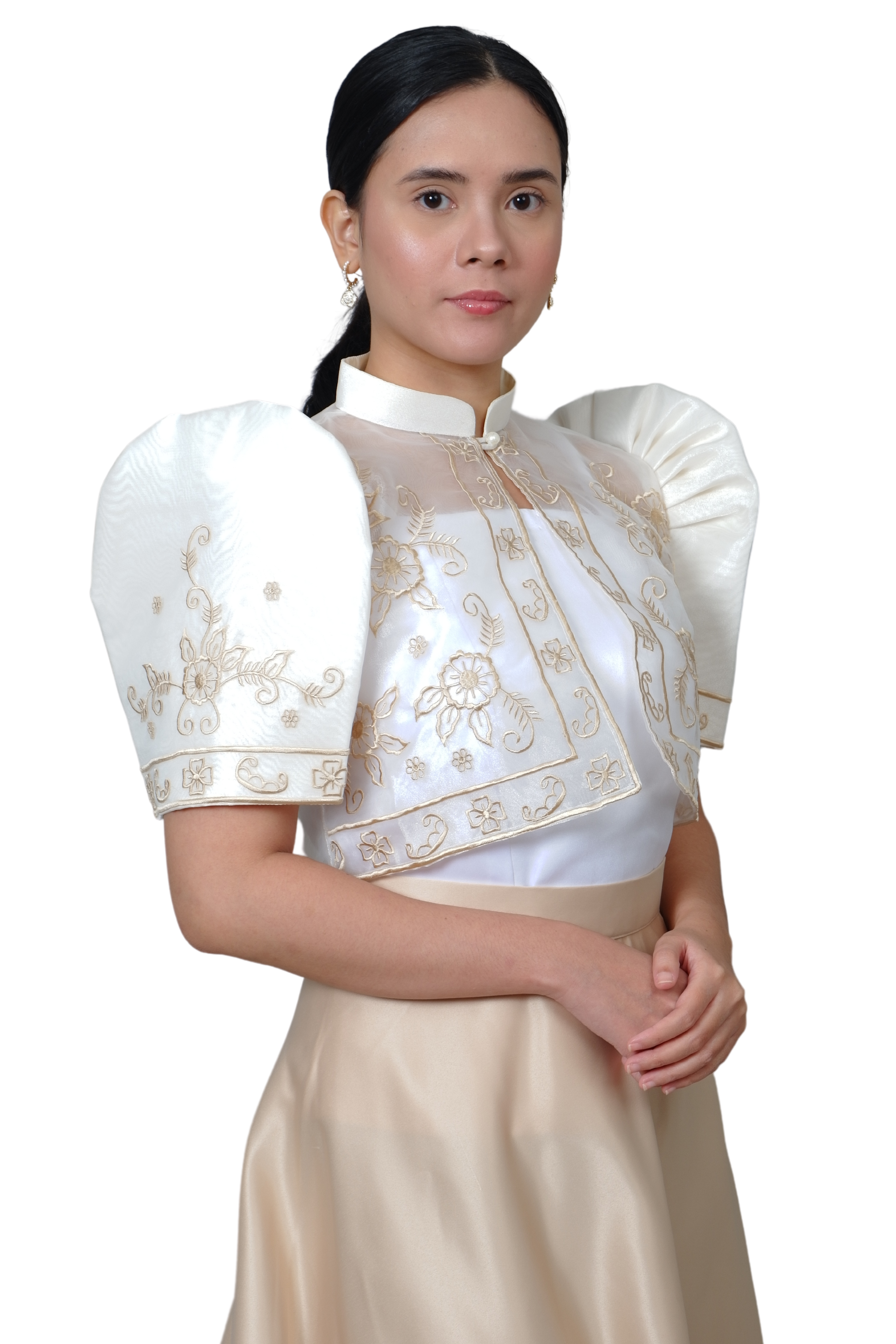 modern filipiniana dress bolero Elegant Filipiniana Bolero Top - Jessa - LJRM145