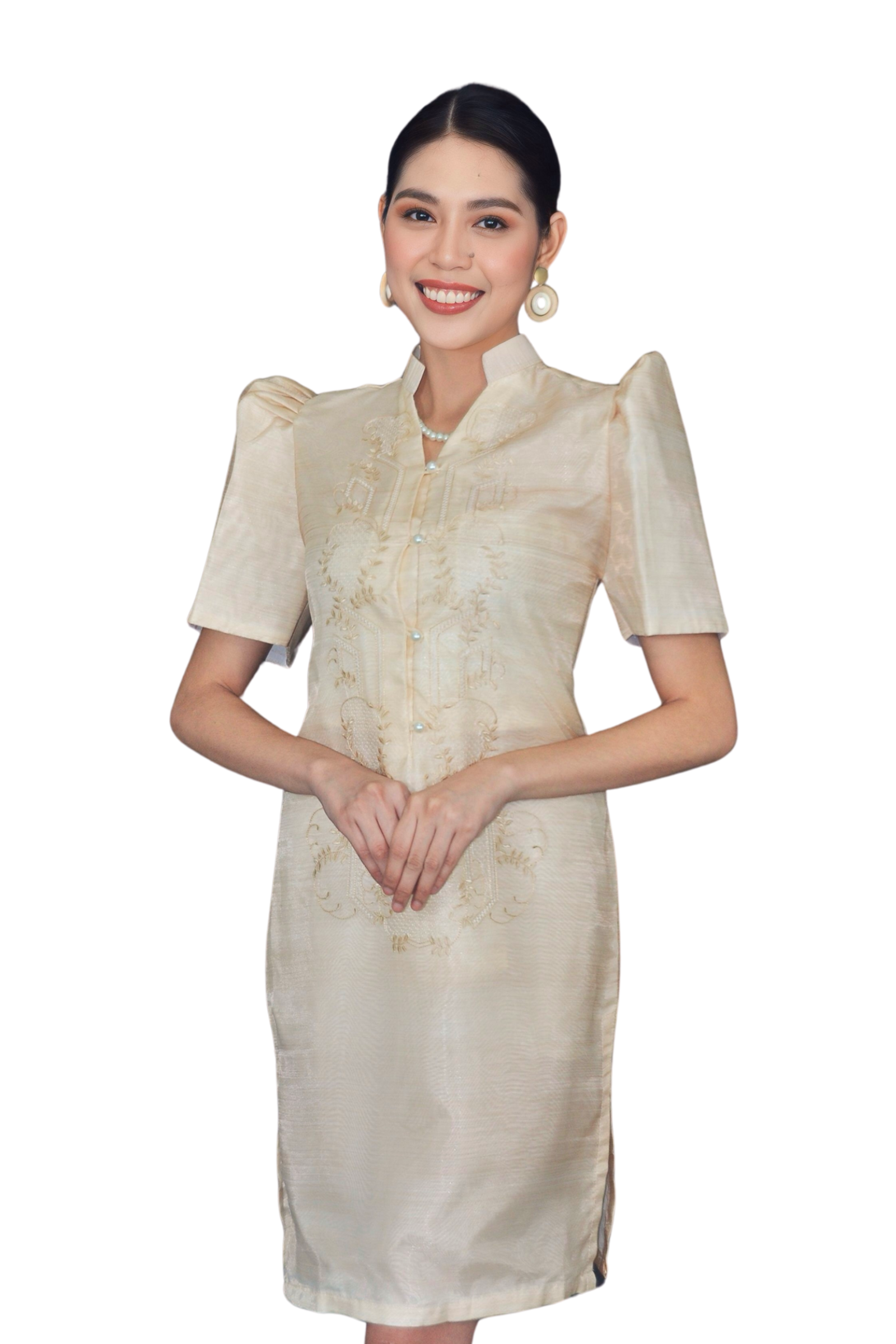 Organza Filipiniana Dress for Graduation
