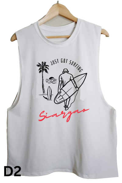 Siargao Muscle Tee For Men l Philippine Shirt l Sando For Men - SLK11