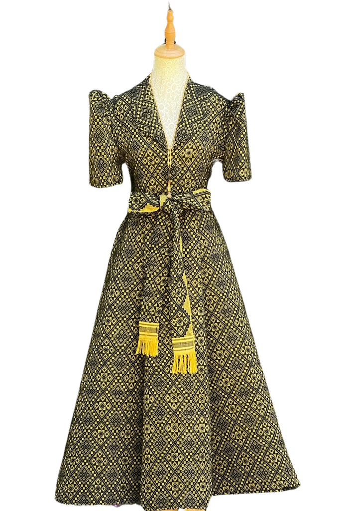 Ilocos Pinilian Handmade Filipiniana Dress - HW201 | Barong World