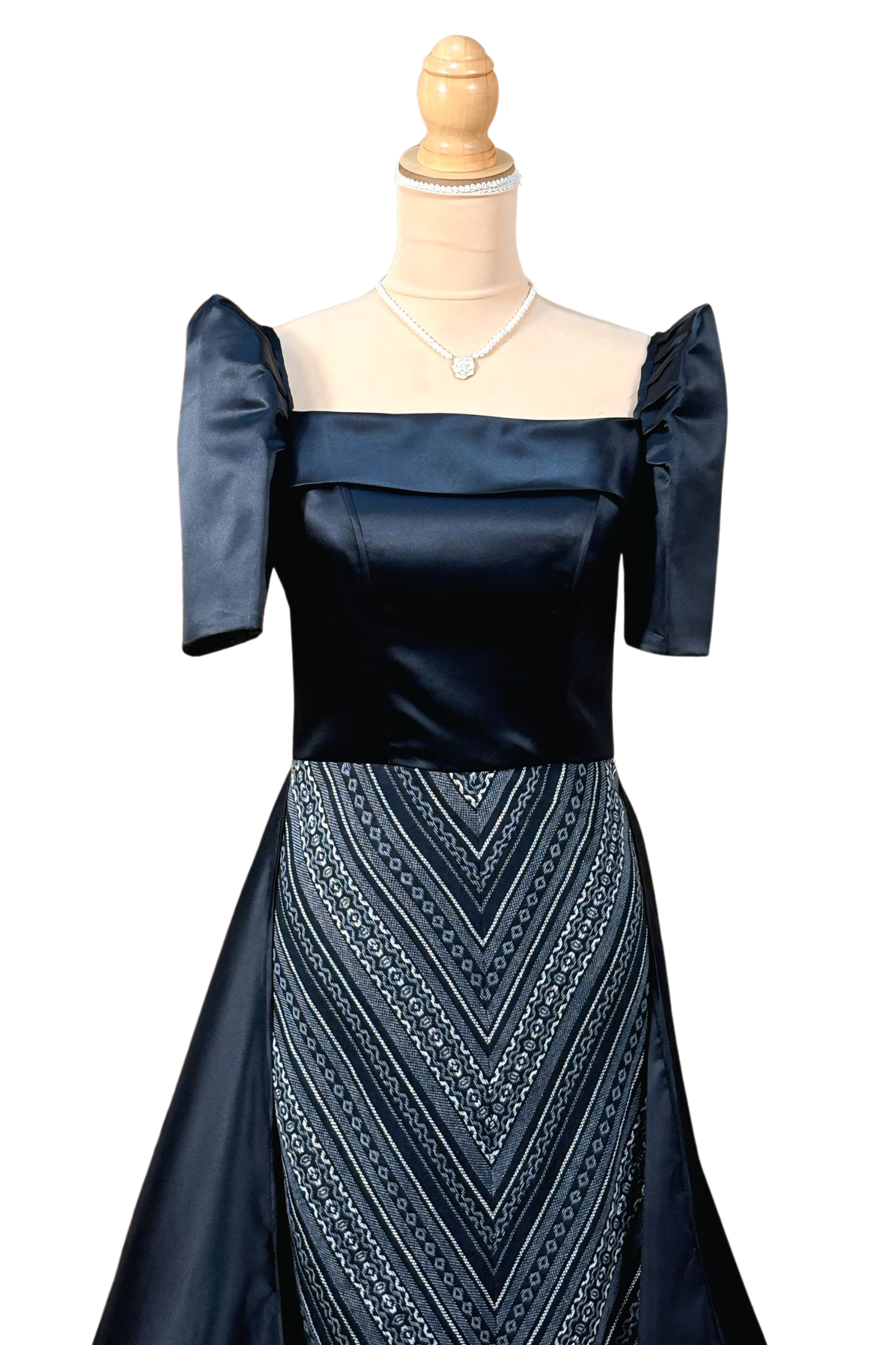 Black Ethnic Filipiniana Dress for Big Event