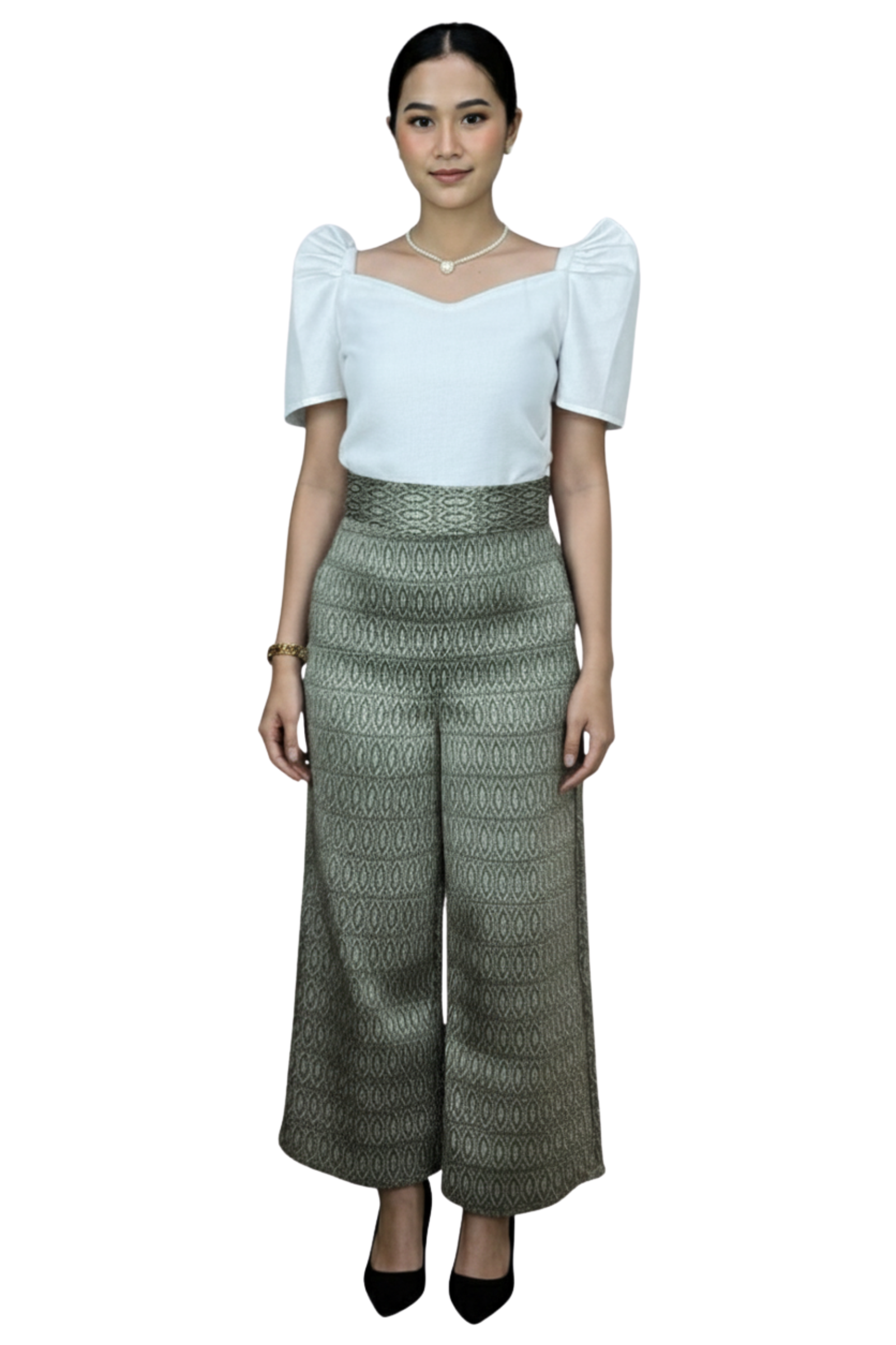 Filipiniana Top and Pants 