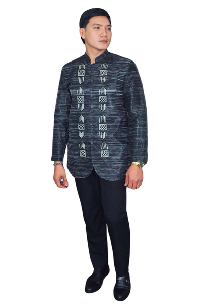 Black Barong Tagalog Coat