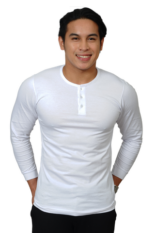 Camisa De Chino | Barong Tagalog Undershirt Long Sleeve | JB002