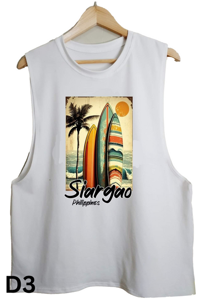 Siargao Muscle Tee For Men l Philippine Shirt l Sando For Men - SLK11