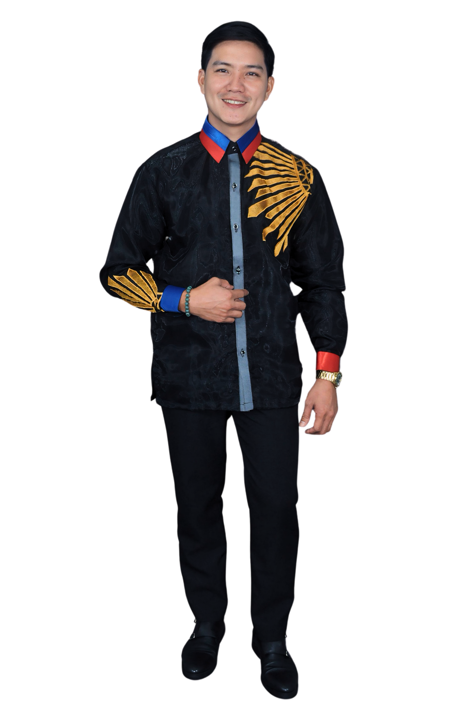 Patriotic Collar Embroidered