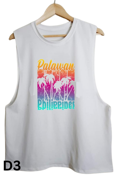 Palawan Muscle Tee For Men l Philippine Shirt l Sando For Men - SLK13