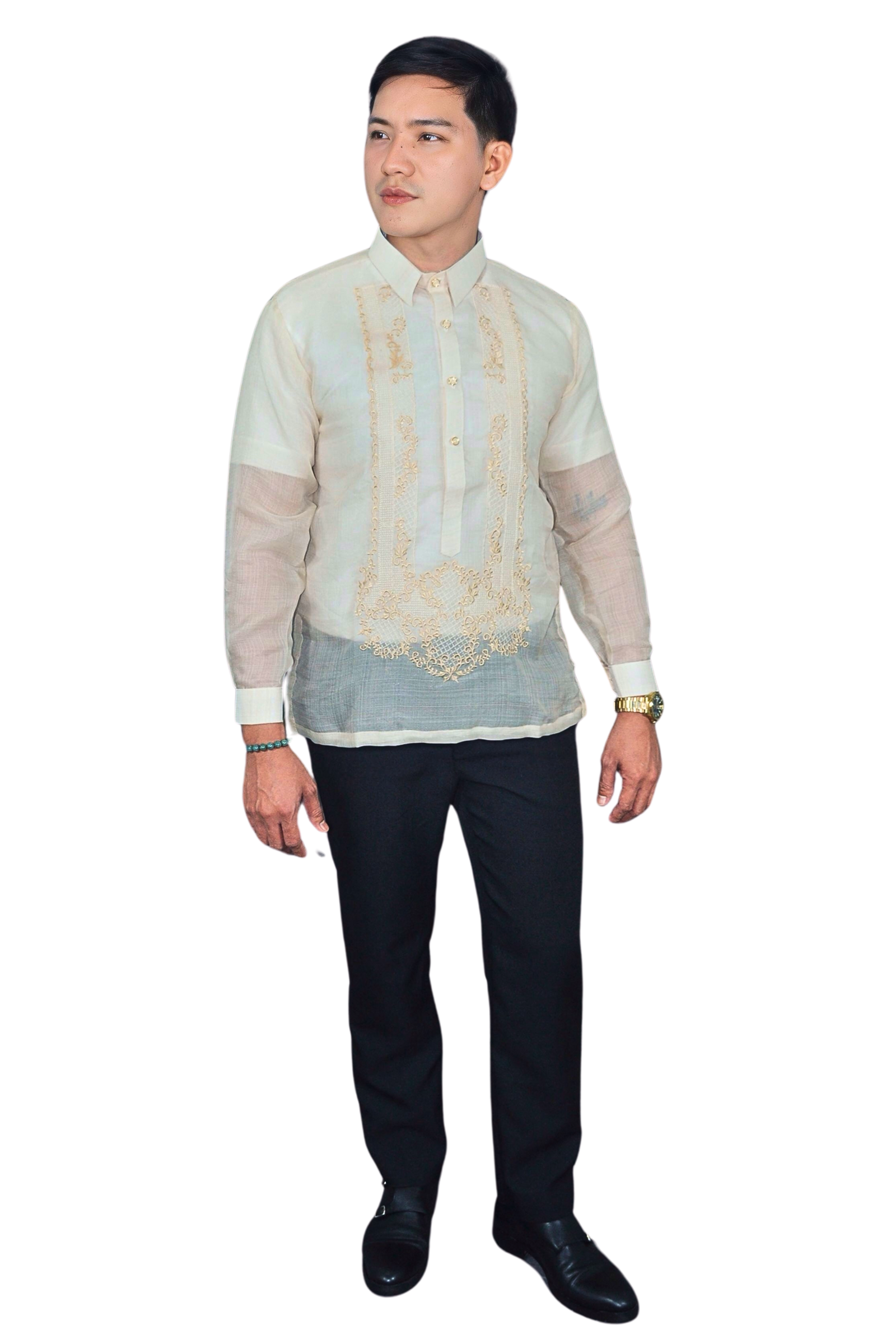 Premium Piña Barong Tagalog with Embroidery