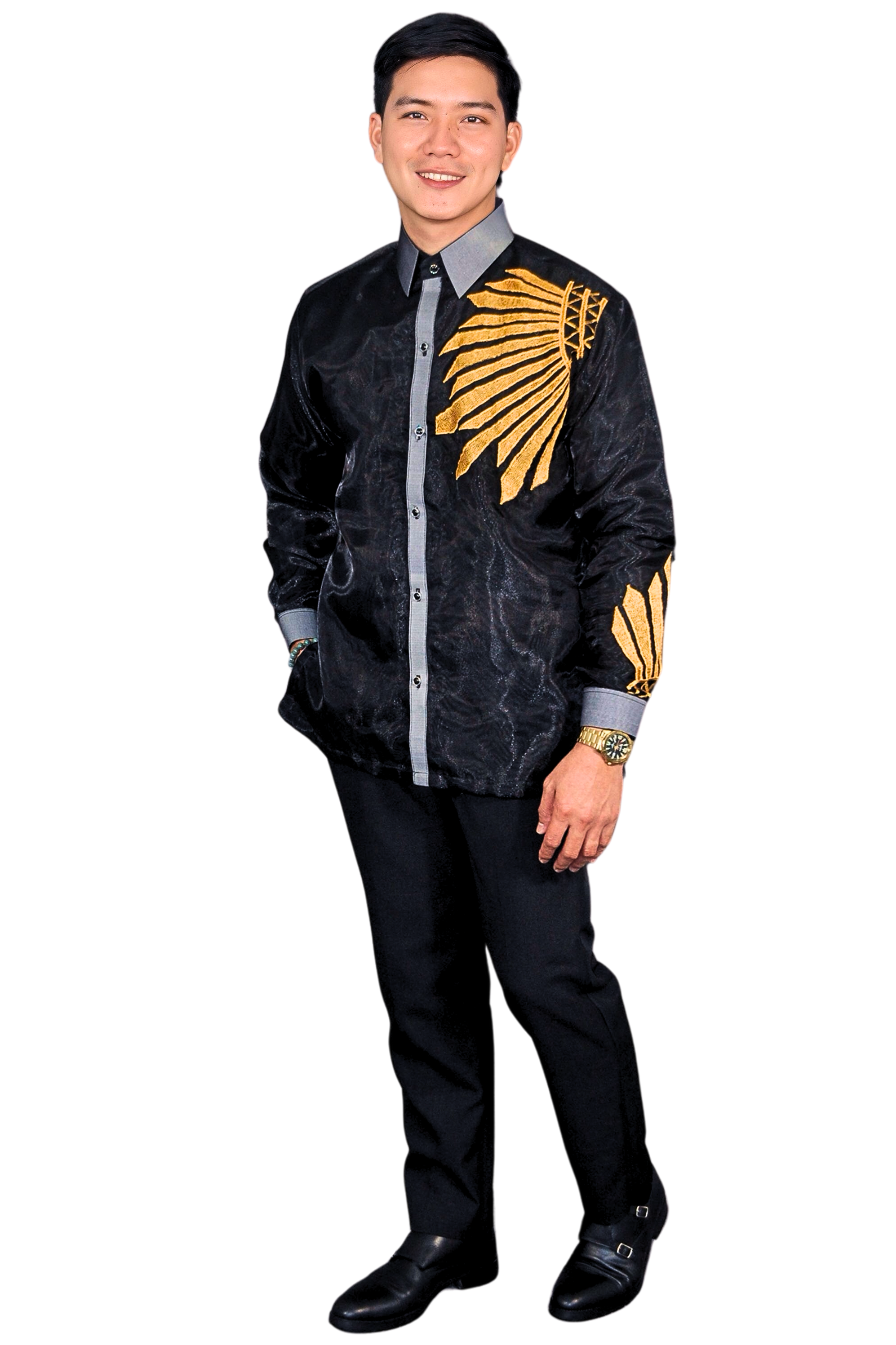 Premium Black Barong Tagalog