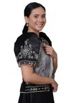 Silk Black Modern Filipiniana Bolero