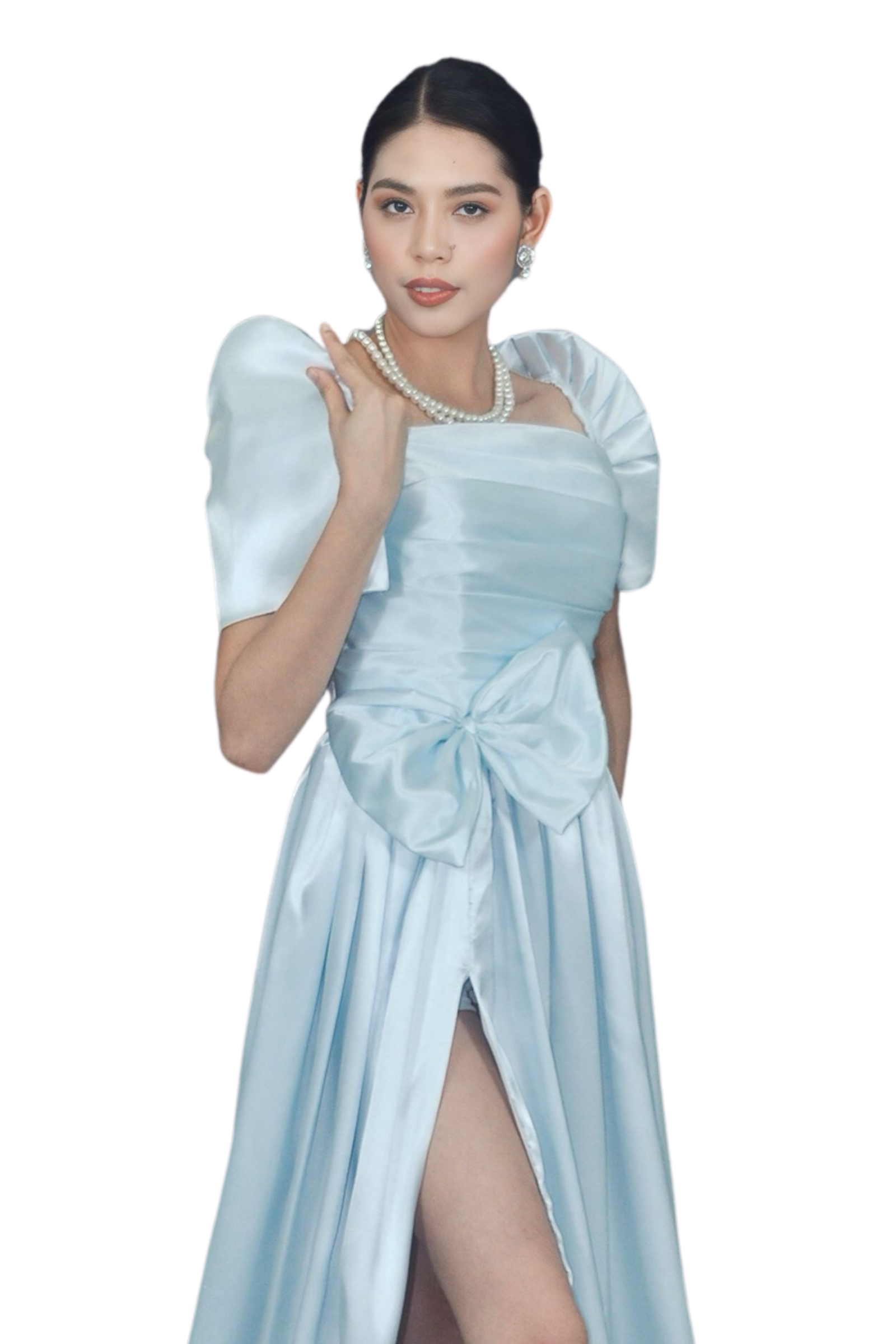 Duchess Filipiniana Gown with Slit