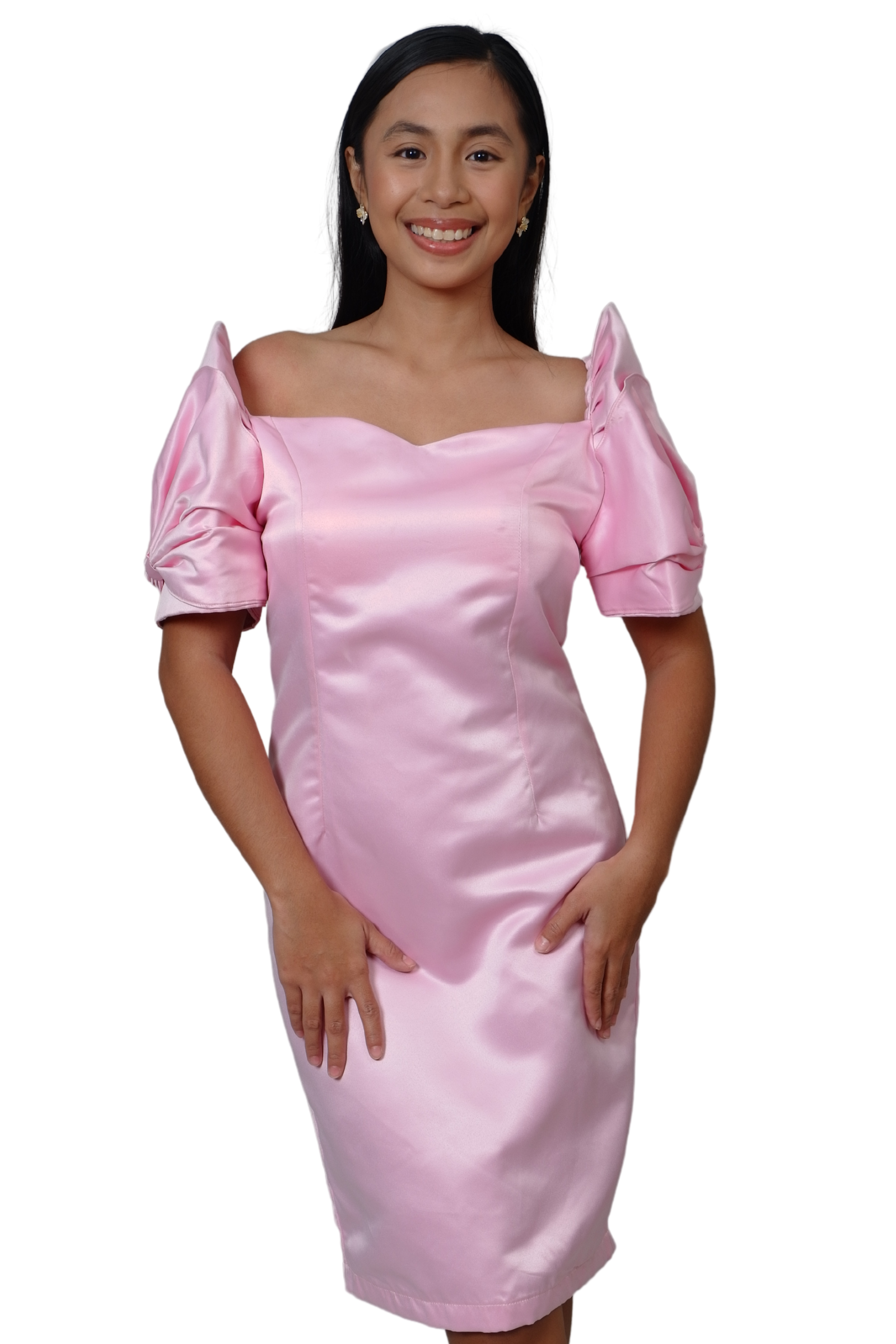 Duchess Pink Modern Filipiniana Dress